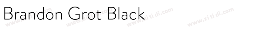 Brandon Grot Black字体转换